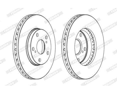 Brake Disc PREMIER DDF501 Ferodo, Image 2