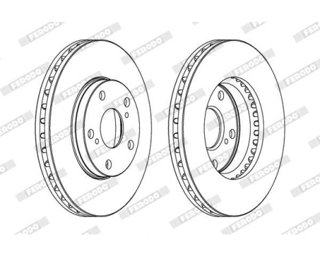 Brake Disc PREMIER DDF501 Ferodo, Image 2