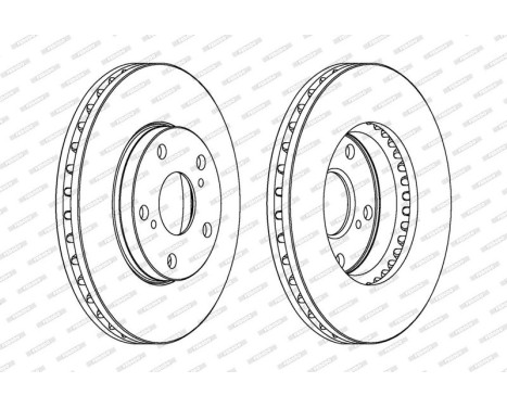 Brake Disc PREMIER DDF501 Ferodo, Image 2