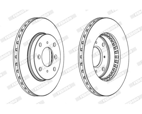 Brake Disc PREMIER DDF511 Ferodo, Image 2