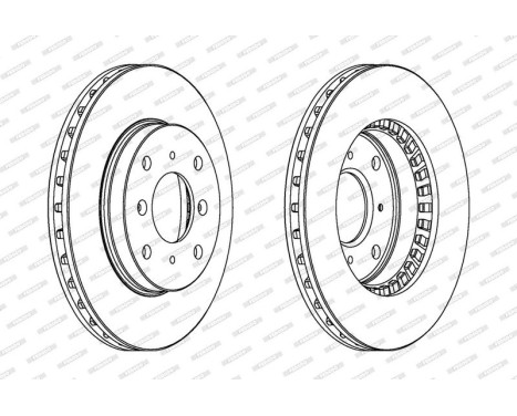 Brake Disc PREMIER DDF511 Ferodo, Image 2