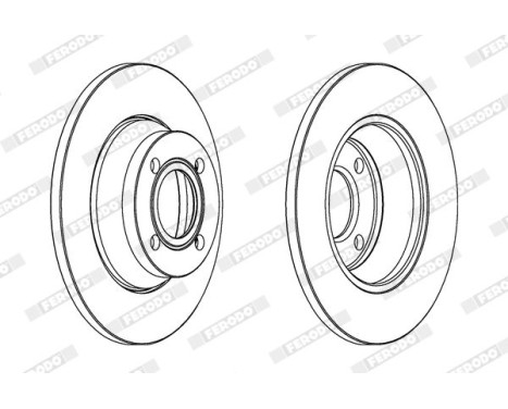 Brake Disc PREMIER DDF518 Ferodo, Image 2