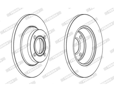 Brake Disc PREMIER DDF518 Ferodo, Image 2