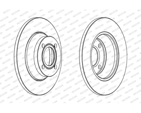 Brake Disc PREMIER DDF518 Ferodo, Image 2