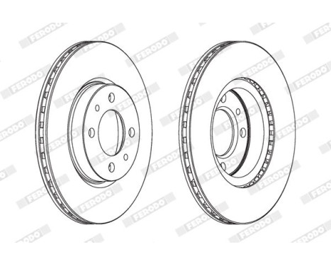 Brake Disc PREMIER DDF521 Ferodo, Image 2