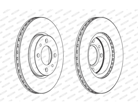 Brake Disc PREMIER DDF521 Ferodo, Image 2