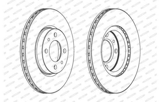 Brake Disc PREMIER DDF521 Ferodo, Image 2