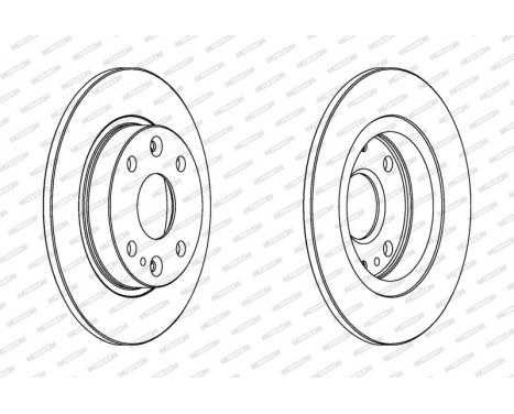 Brake Disc PREMIER DDF525 Ferodo, Image 2