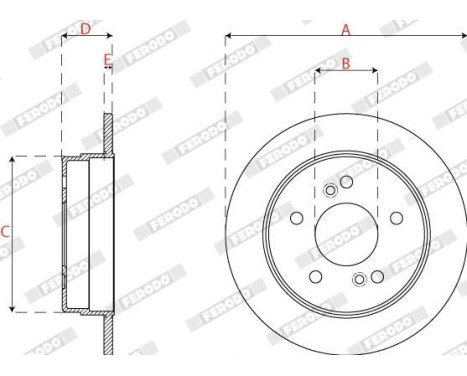 Brake Disc PREMIER DDF539 Ferodo, Image 3