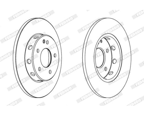 Brake Disc PREMIER DDF540 Ferodo, Image 2