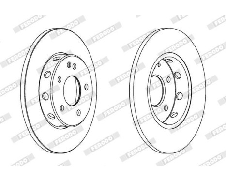 Brake Disc PREMIER DDF540 Ferodo, Image 2