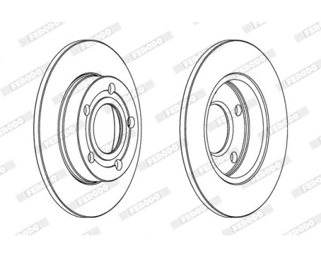 Brake Disc PREMIER DDF543 Ferodo, Image 2