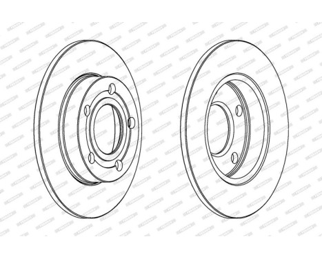 Brake Disc PREMIER DDF543 Ferodo, Image 2