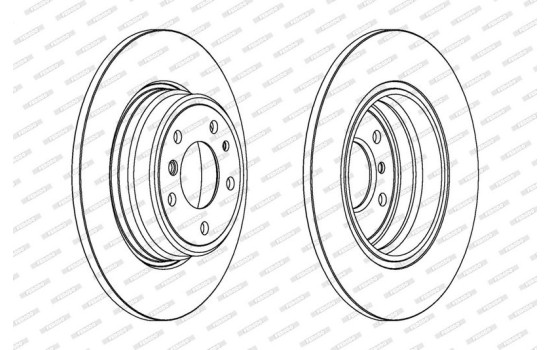 Brake Disc PREMIER DDF553 Ferodo, Image 2