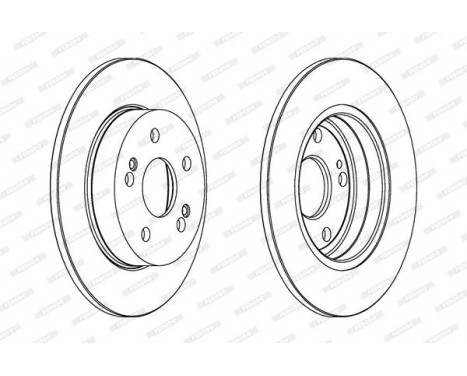 Brake Disc PREMIER DDF555 Ferodo
