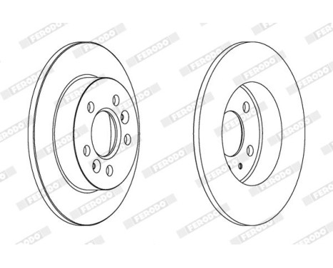 Brake Disc PREMIER DDF556 Ferodo, Image 2