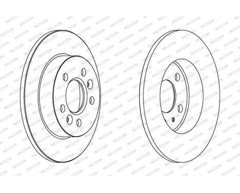Brake Disc PREMIER DDF556 Ferodo, Image 2