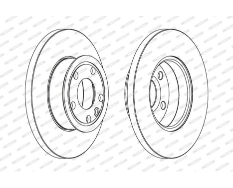 Brake Disc PREMIER DDF562C Ferodo, Image 2