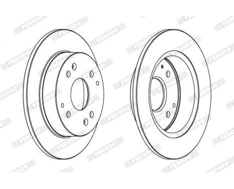 Brake Disc PREMIER DDF565 Ferodo, Image 2