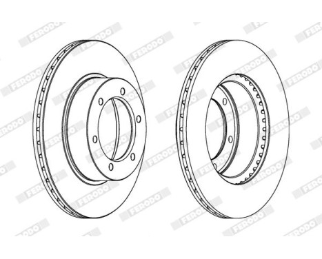 Brake Disc PREMIER DDF596 Ferodo, Image 2