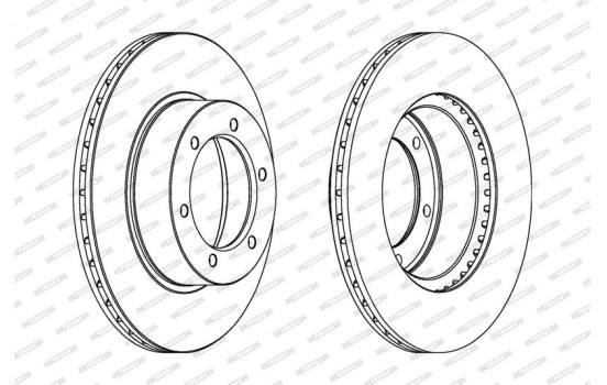 Brake Disc PREMIER DDF596 Ferodo, Image 2