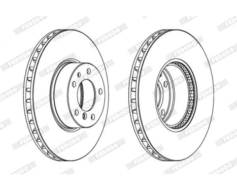 Brake Disc PREMIER DDF606-1 Ferodo, Image 2