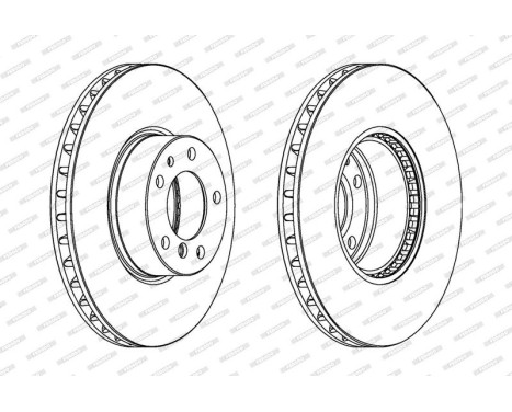 Brake Disc PREMIER DDF606-1 Ferodo, Image 2