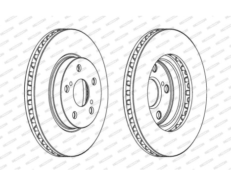 Brake Disc PREMIER DDF620 Ferodo, Image 2
