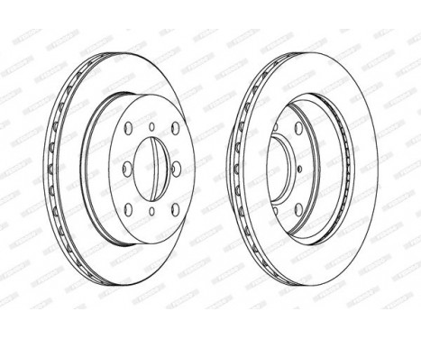 Brake Disc PREMIER DDF623C Ferodo