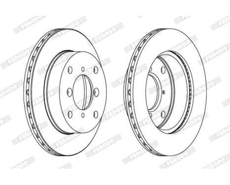 Brake Disc PREMIER DDF623C Ferodo, Image 2