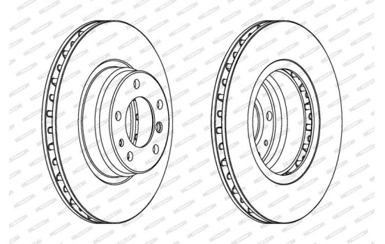 Brake Disc PREMIER DDF624 Ferodo, Image 2