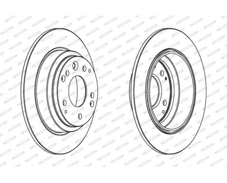 Brake Disc PREMIER DDF672 Ferodo, Image 2