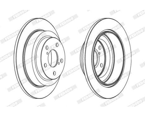 Brake Disc PREMIER DDF678C Ferodo, Image 2