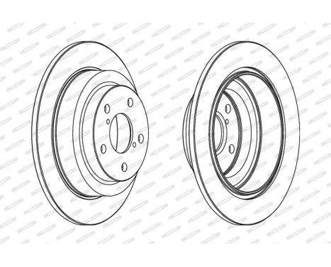 Brake Disc PREMIER DDF678C Ferodo, Image 2