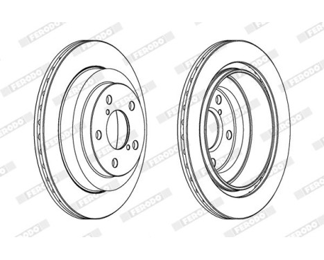 Brake Disc PREMIER DDF680 Ferodo, Image 2