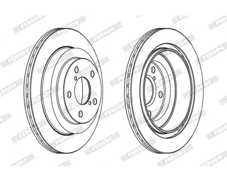 Brake Disc PREMIER DDF680 Ferodo, Image 2