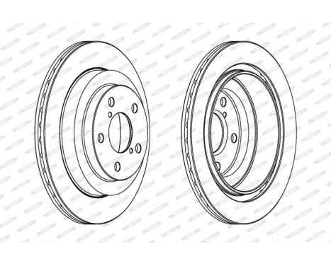 Brake Disc PREMIER DDF680 Ferodo, Image 2