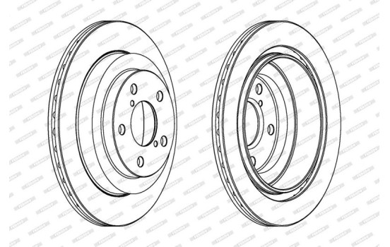 Brake Disc PREMIER DDF680 Ferodo, Image 2