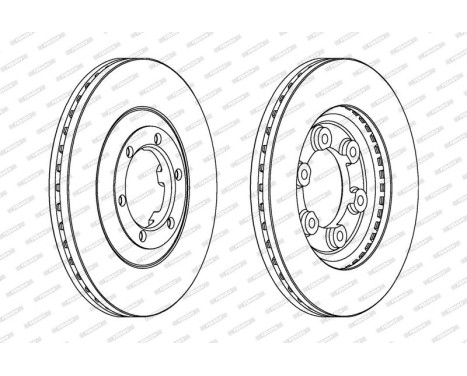 Brake Disc PREMIER DDF693 Ferodo, Image 2