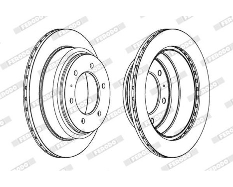 Brake Disc PREMIER DDF695 Ferodo, Image 2
