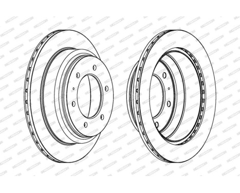 Brake Disc PREMIER DDF695 Ferodo, Image 2