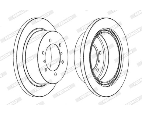 Brake Disc PREMIER DDF715 Ferodo, Image 2
