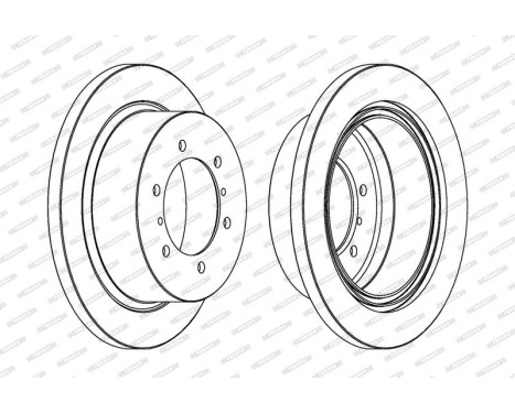 Brake Disc PREMIER DDF715 Ferodo, Image 2