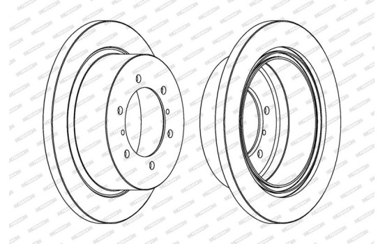 Brake Disc PREMIER DDF715 Ferodo, Image 2