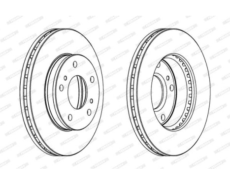 Brake Disc PREMIER DDF722 Ferodo, Image 2