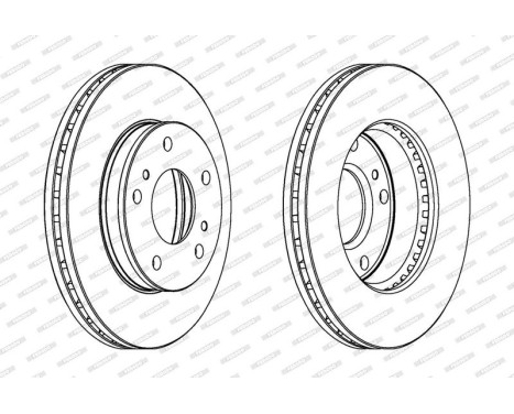 Brake Disc PREMIER DDF722 Ferodo, Image 2