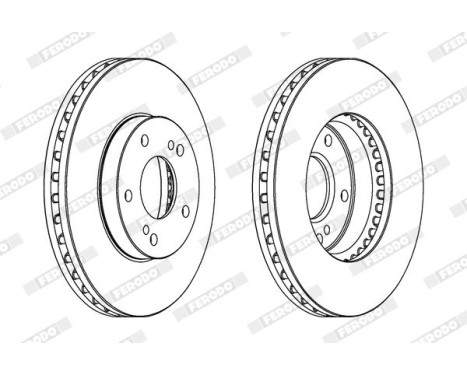 Brake Disc PREMIER DDF724 Ferodo, Image 2