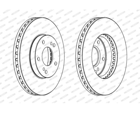 Brake Disc PREMIER DDF724 Ferodo, Image 2