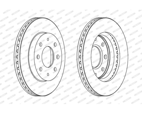 Brake Disc PREMIER DDF741C Ferodo, Image 2