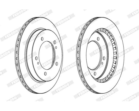 Brake Disc PREMIER DDF746 Ferodo, Image 2